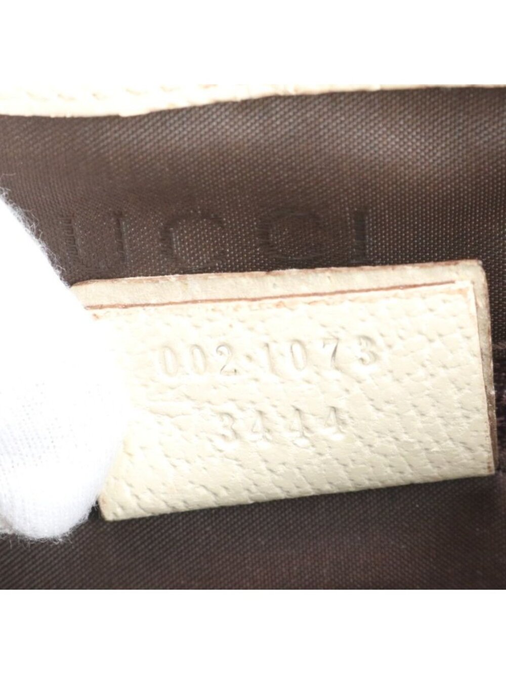 Gucci Jackie Leather Nylon Tote Shoulder Hand - Picture 9 of 9